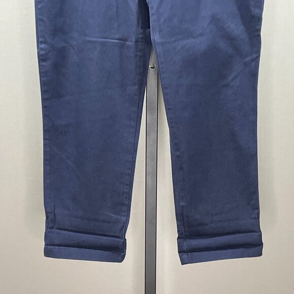 NEW Gap Pants Womens 8 blue chino aubrey straight leg classic preppy - Picture 3 of 12
